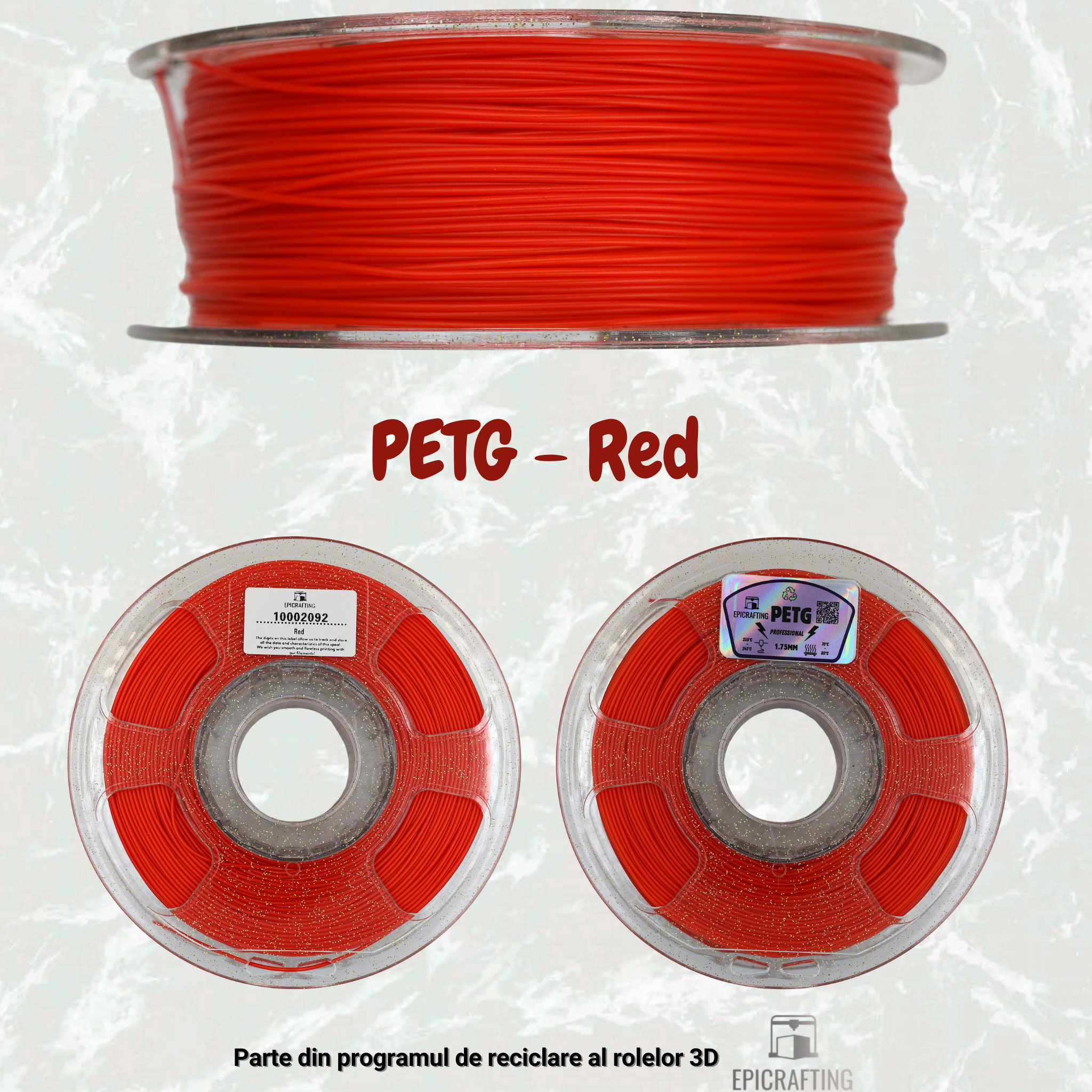 Filament 3D - PETG RED / ROSU