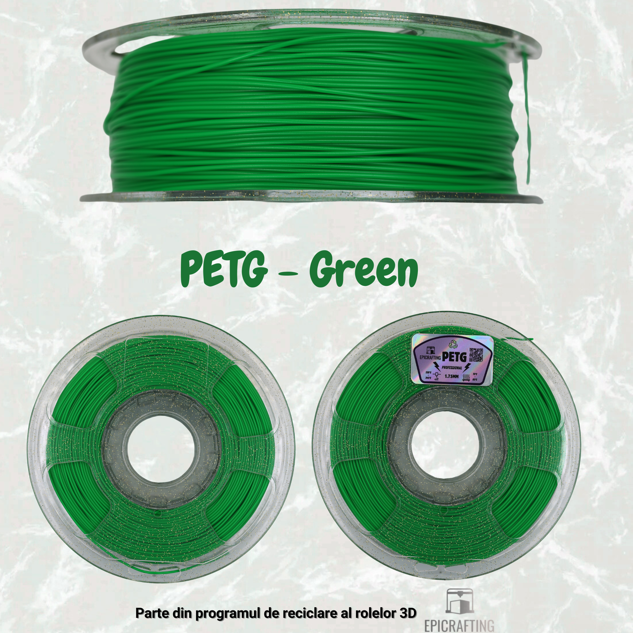 Filament 3D - PETG GREEN / VERDE