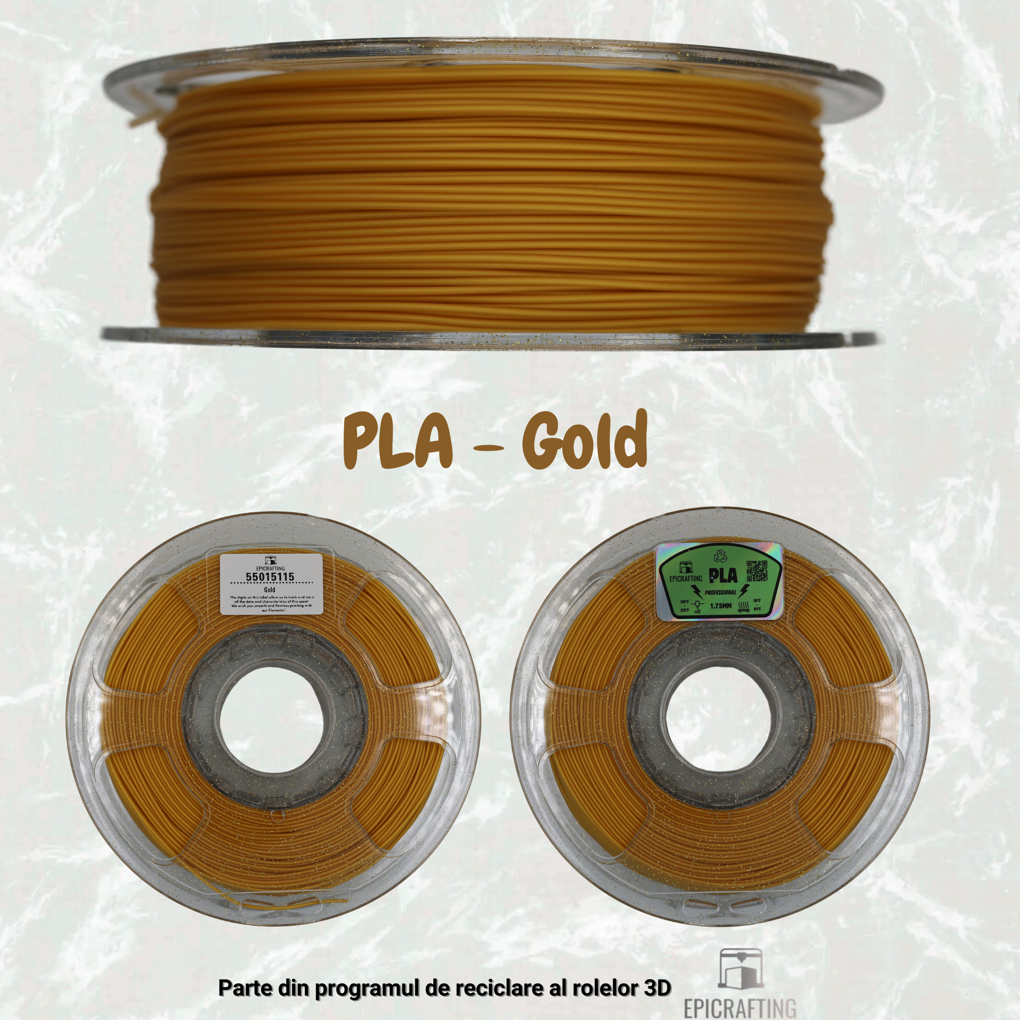 Filament 3D - PLA GOLD / AURIU