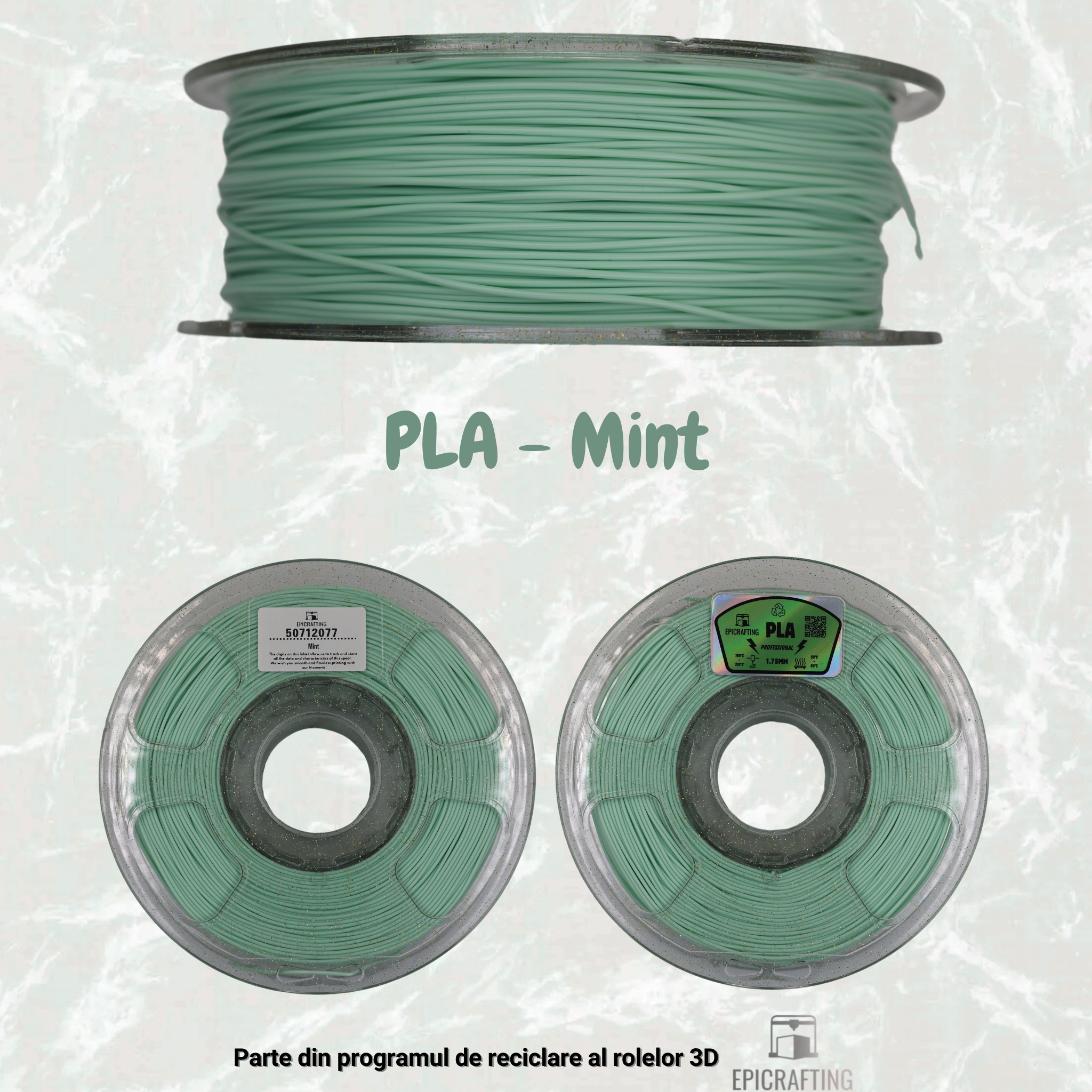 Filament 3D - PLA MINT / VERDE MENTA