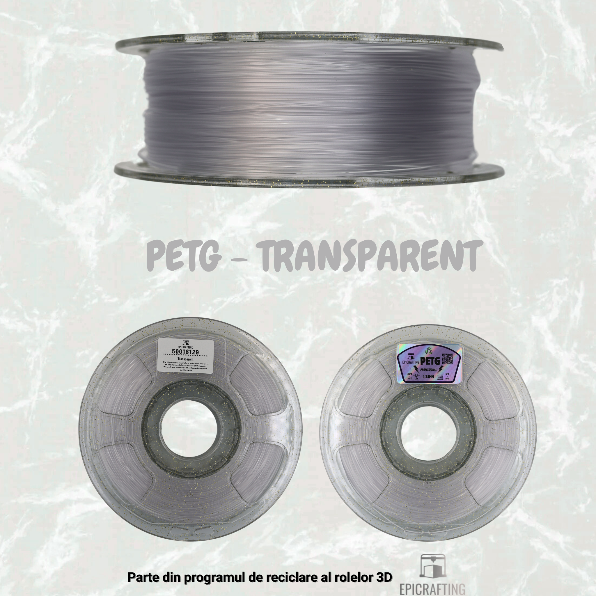 Filament 3D - PETG TRANSPARENT