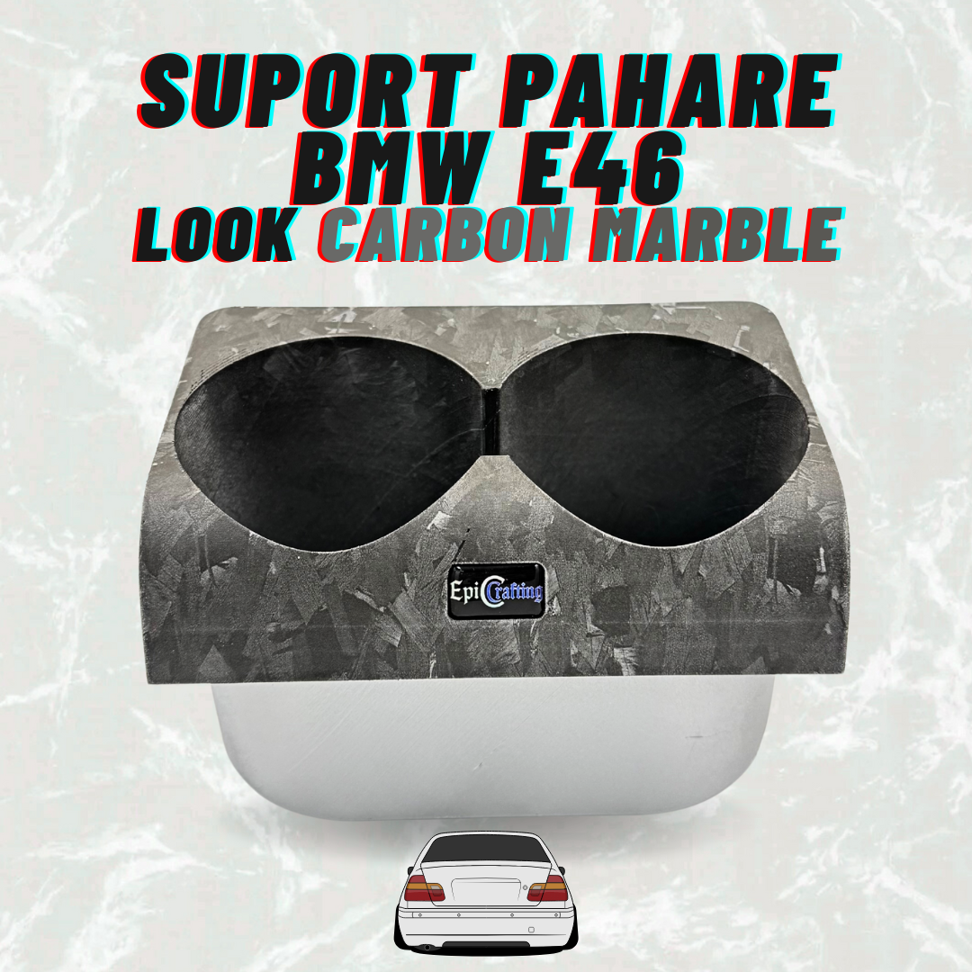 Suport Pahare BMW E46 CARBON MARBLE LOOK